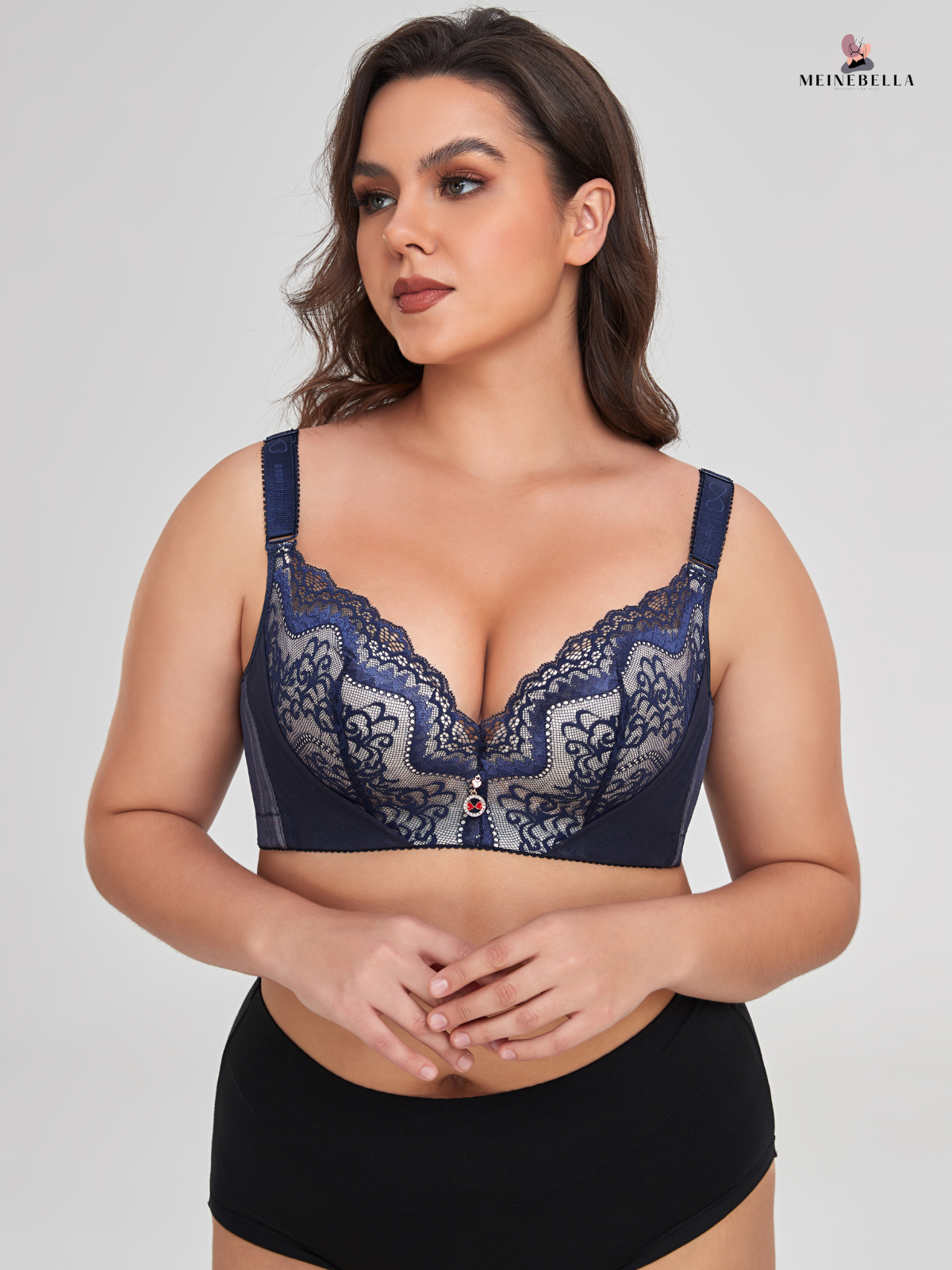 Meinebella™ Push-Up BH mit Spitze